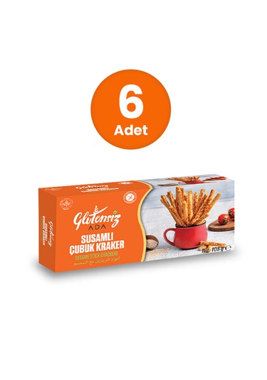 Glutensiz Ada Glutensiz Susamlı Çubuk Kraker 6 x 105 G