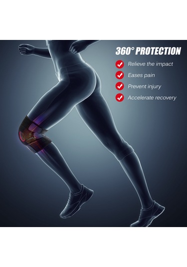 Wezone Hareket Destekli Anti-kayma Dizlik, Egzersiz Ve Spor İçin Esnek Eva Pedli Koruma Çok Renkli