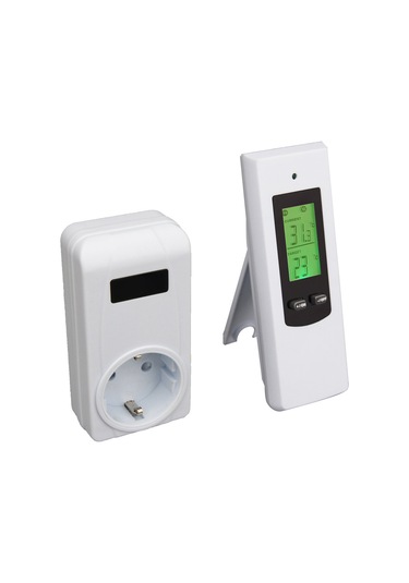 Wezone Sıcaklık Kontrol Cihazı Ev Isıtma/soğutma Akıllı Prizi Lcd Ekranlı 230v 16a 3680w Otomatik Sıcaklık Regülasyonu Euro Şarjı