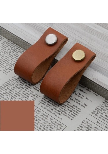 Ebitda Suntek Deri Mobilya Kolu Kapı Çekmece Dolap Çekme Topuzu Bavul, Küçük Boy