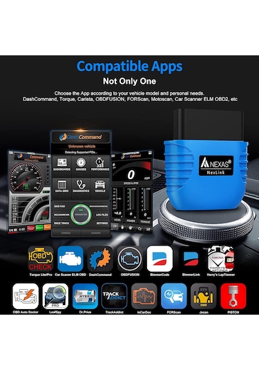 Nexas Car Scanner Bluetooth OBD 2 Araç Tanı Cihazı