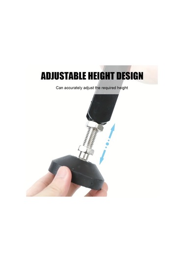 Xuweiwei Black- 1 Adet Portatif Katlanır Motorcycle Tekerlek Destek Çerçevesi Ayarlanabilir Yükseklik Kaymaz Taban Enerji Verimli Stabil Kaldıraç