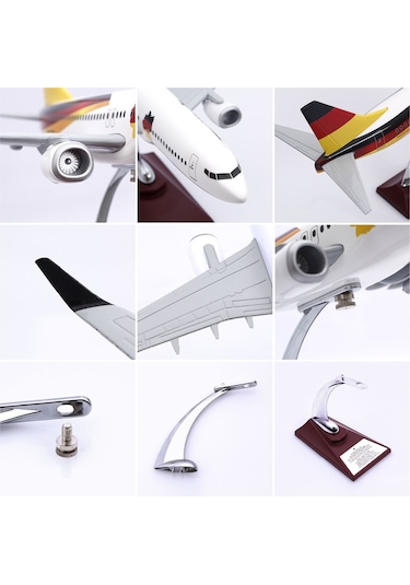 Zekupp - Maket Uçak - Boeing 737-800 1/100 - ALMANYA ÖZEL TASARIM Model Uçak