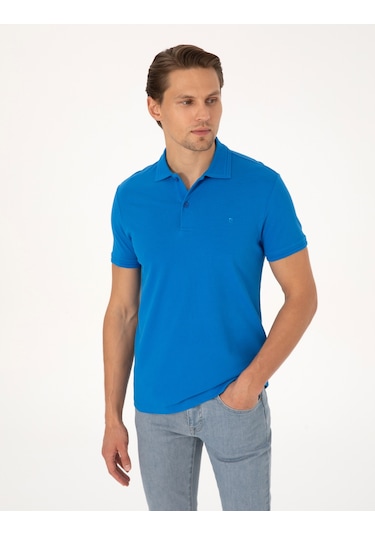 Pierre Cardin Erkek Saks Tişört Basic 50325323-vr045