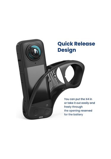Ebitda Amagisn Panorama Kamera Kılıfı + Lens Kapağı + Bilek Kayışı, Insta360 X4 İçin, Çok Renkli Çok Renkli