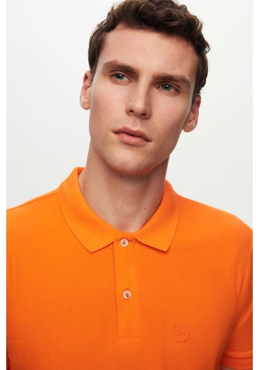 Ds Damat Regular Fit Turuncu Pike Dokulu %100 Pamuk Kıvrılmaz Polo Yaka Nakışlı T-shirt 4HC14ORT51000_T01 Turuncu Ds Damat Regular Fit Turuncu Pike Dokulu %100 Pamuk Kıvrılmaz Polo Yaka Nakışlı T-shirt 4HC14ORT51000_T01 Turuncu