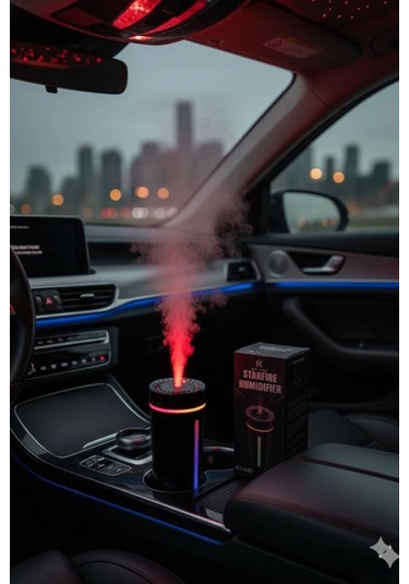 Blackbird Kt-h10 Siyah Oto İçi Hava Nemlendirici Tavan Yıdız Işıklı Buhar Koku Makinası