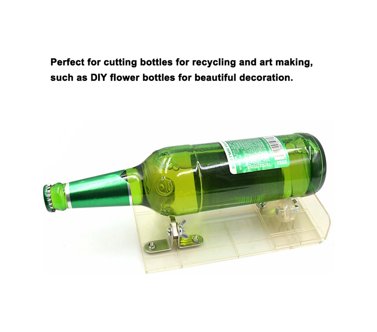 Folinda Cam Şişe Kesici, Karbür Uçlu Dıy Alet, 20-230mm Çap Aralığı, Abs Malzeme, Kesim Verimliliği, Sarı