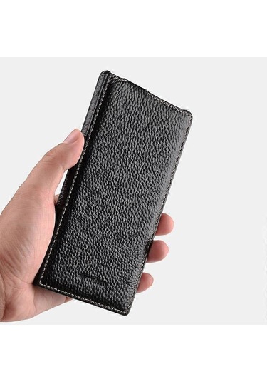 Melkco Samsung Galaxy S24 Kılıfı Dikey Çevirmeli Hakiki İnek Derisi Telefon Kılıfı Tam Koruma Çok Renkli