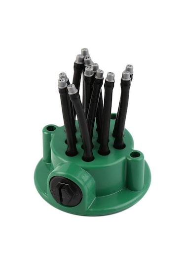 Lemestar Plastik Ve Pvc Çiftli Nozzleli Otomatik Bahçe Sulama Sprinklerı - 360 Derece Dağıtım, Basınçlı, Su Tasarruflu, Çim Ve Bitki Sulama