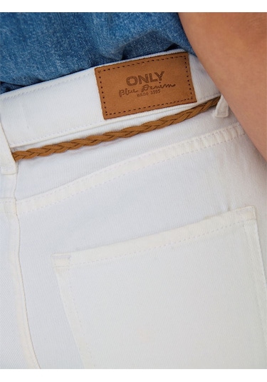 Only Onlkelly Hw Shorts Dnm Azg Noos Kadın Beyaz Şort - 15221469