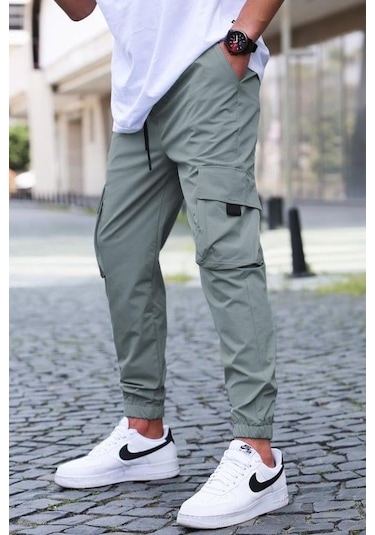 Madmext Çağla Yeşili Kargo Cep Erkek Jogger Pantolon 5461 Çağla Yeşili