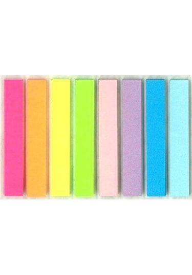 Notyaz 8 Neon Renkli Kağıt Ayraç - 4 Adet