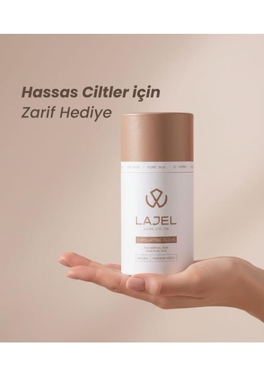 Lajel Premium 3'lü Set Beyaz Duş Kesesi