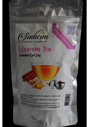 Sadıcım Women's Tea Kadınlara Özel Çay 80 Gr süzen poşet