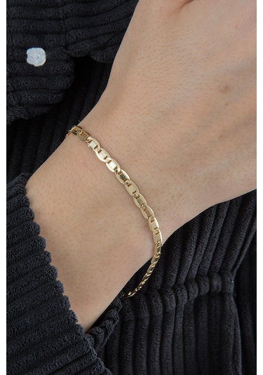 Fiyonk Kuyumculuk 14 Ayar Altın Valentino Bileklik 2 Pembe Altın