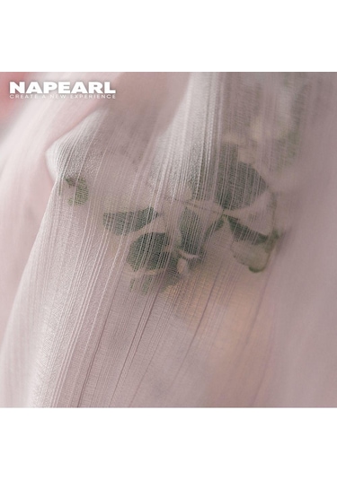 Beyaz 1 Adet Napearl Modern Avrupa Tarzı Zarif Örtü Tül Perdeler Yatak Odası Yumuşak Dokulu Tül Sırf Perde Oturma Odası İçin W100cm X L250cm