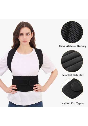 Ayarlanabilir Dik Duruş Korsesi Duruş Düzeltici Korse