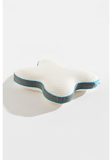 Kelebek Yastık Yüzüstü Yatış Yastığı 57 45 13cm Beyaz