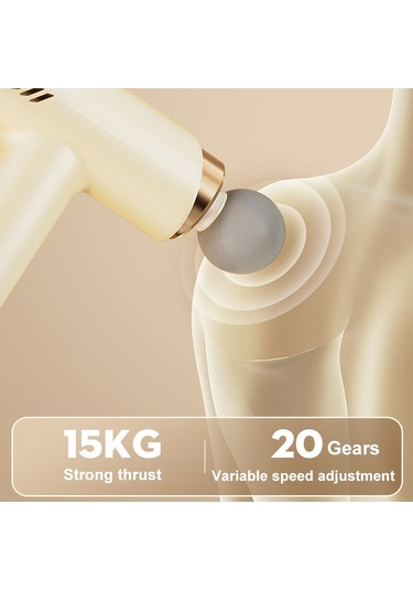 Sones Lcd Değişken Frekanslı Sessiz Fasya Tabancası Yüksek Frekanslı Titreşimli Kas Gevşeme Masaj Aleti Haki