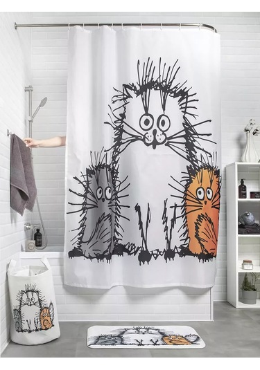 Joyarty Çamaşır Sepeti "tüylü Kediler" 75 Lt. 232772332 Siyah