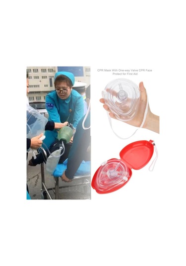 Sones Cpr Resusitatörü Kurtarma Acil İlk Yardım Solunum Maskesi Ağız Solunumu Tek Yönlü Valf Araçları