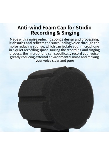 Skycıty Mikrofon Rüzgâr Kalkanı, Gürültü Engelleme Ve Rüzgâr Yalıtımı
