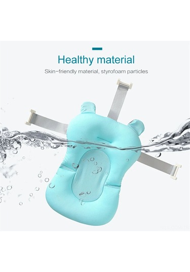 Qingmipy Yeni Doğan Bebekler İçin Yıkama Yastığı - Kayma Engeli, Omuz Desteği Ve Uyku Gibi Konfor - Mavi Renkli, 0-12 Ay Uygun