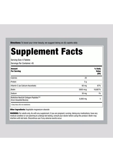 Grassfed Collagen Peptides 270 Tablet