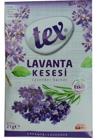 Tex Dolap Çekmece Banyo Lavanta Kesesi Askılı Oda Kokusu 21 G