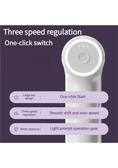 Jialan Usb Şarj Edilebilir Elektrikli Yumurta Çırpıcı Kablosuz Beyaz