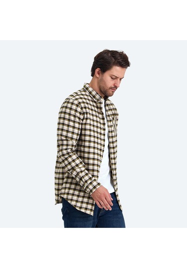 The Crow MANCHESTER Erkek  Haki Gömlek