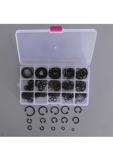 Novahub 17 Çeşitli Çelik Dış Segman Halkası Seti, 175 Adet, Sertleştirilmiş Metal, Kullanım Kolaylığı Diğer