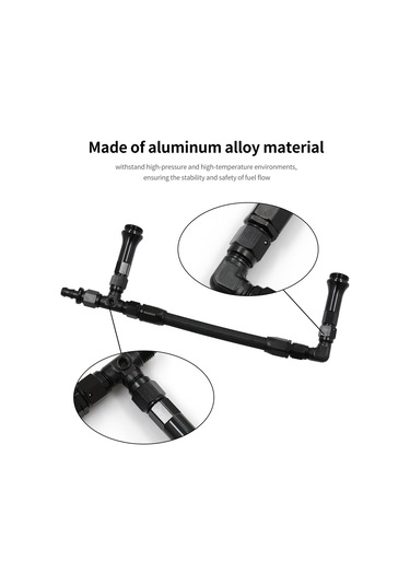 Braided An6 Çift Besleme Karbüratör Yakıt Hattı İki Pompa Alüminyum Alaşım 4150 Holley Karbüratör İçin 7/8''-20 Diş