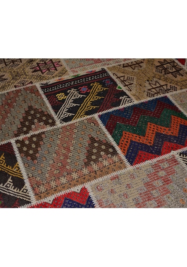 Patchwork El Örgüsü Anadolu Kilimi – Spring (425760778)