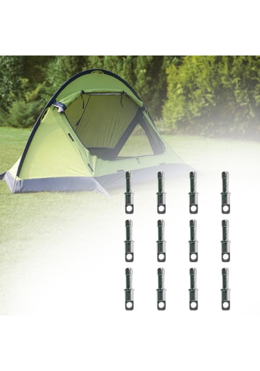 Homyl 8,5 Mm/0.33 Inç Çadır Kutupları Için Yedek 12'li-paket Gümüş