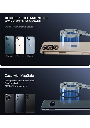 Tysm Joyjadehub Çift Taraflı Manyetik Telefon Tutucu W Coldshoe, Kompakt, Ayarlanabilir, Uzun Servis Ömrü 1pc