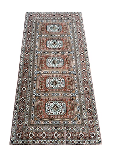 Saray Halı Klasik 412-g 93x192 Az Hatalı Kiremit %100 Yün Halı Kiremit