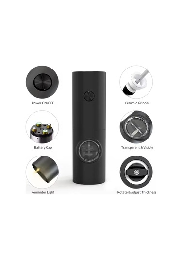 Liangmei Elektrikli Otomatik Tuz Ve Karabiber Öğütücü Baharat -