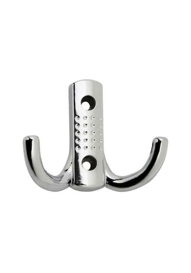 Noktalı Portmanto Vestiyer Duvar Dolap Elbise Askısı Krom Metal Kapı Askılığı Askılık 10 Adet Krom