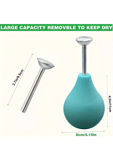 Elmpaly Büyük 7.57 Oz Metal Islak Keçeleme Spreyi - Elle Çalışan Pil Gerekmez Siyah