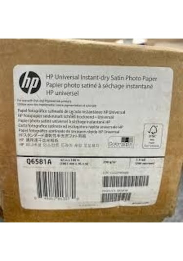 Q6581A Hp Instant-Dry Satin Photo Paper 1067Mmx30.5M
