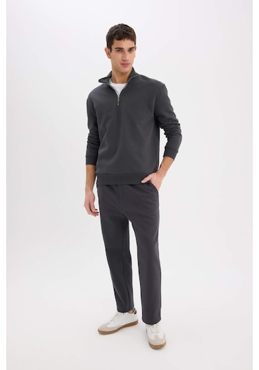 DeFacto Regular Fit Eşofman Altı İçi Polarlı Basic Düz Cepli Beli Bağcıklı Düz Paça D7836AX25SPAR214 DeFacto Regular Fit Eşofman Altı İçi Polarlı Basic Düz Cepli Beli Bağcıklı Düz Paça D7836AX25SPAR214