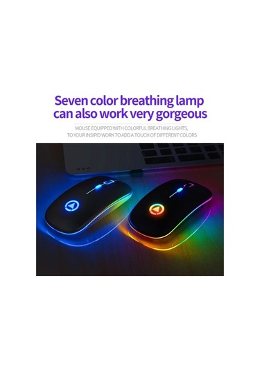 Prestigegoods Yındıao A2 Şarj Edilebilir Sessiz 2.4g Kablosuz Oyun Mouse, Pembe Altın, 110x60x25 Mm, 300mah, 1000-1600 Dpı A2