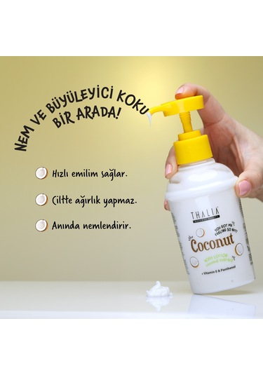 Thalia Hindistan Cevizi Kokulu El ve Vücut Losyonu 250 ML