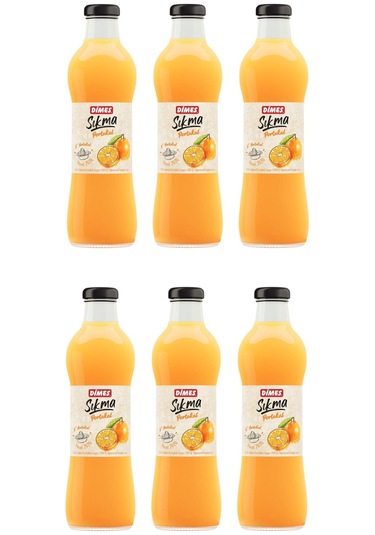 Dimes Sıkma %100 Portakal Suyu 700 Ml X 6 Adet