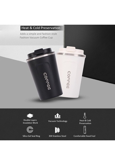 Pazly Paslanmaz Çelik Termal Kahve Fincanı Sızdırmaz Yalıtımlı H40827dgr-l Diğer