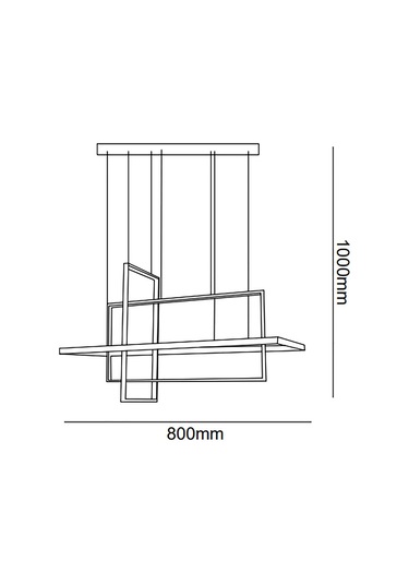 Tra30072 Eco 80X50 Cm Led Avize Sarkıt Luxkare