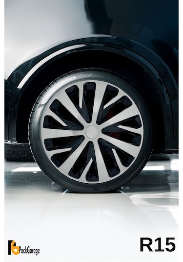 Chevrolet Lacetti 15'' İnç Jant Kapağı 4 Adet Siyah Gri C111