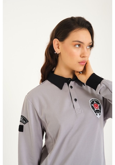 Yeni Tip Kamu Özel Güvenlik Kışlık Kadın Sweatshirt Gri